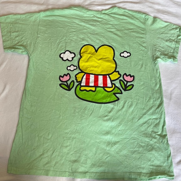 Men’s Keroppi Graphic T-Shirt in Light Green - Picture 3 of 5